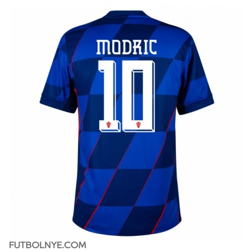 Camiseta Croacia Luka Modric #10 Visitante Equipación Eurocopa 2024 manga corta